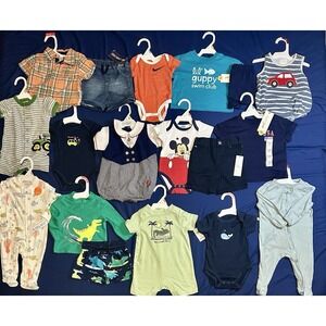 Huge Lot Baby Boys Clothes 3 6 Months NEW & EUC Summer Carters Nike 3m 6m Tommy